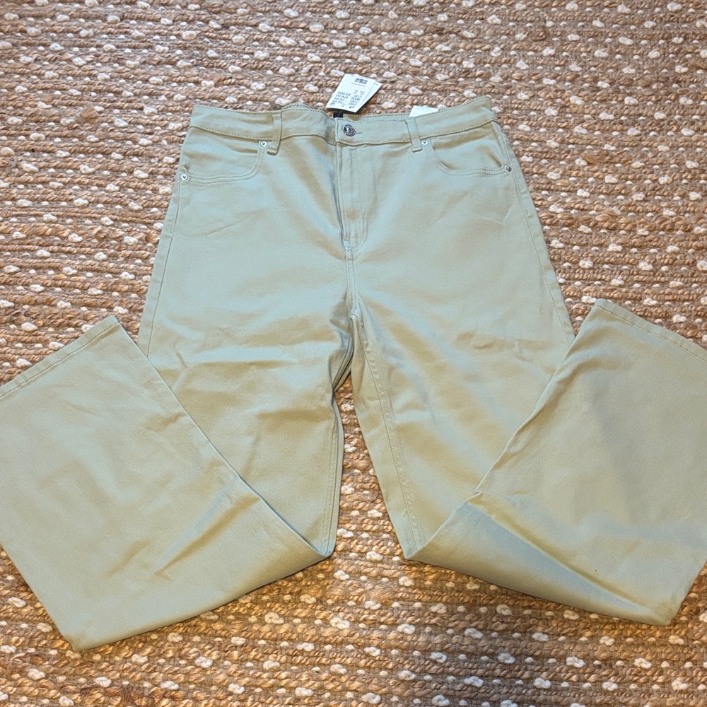 Light Green Casual Pants - Picture 1 of 3